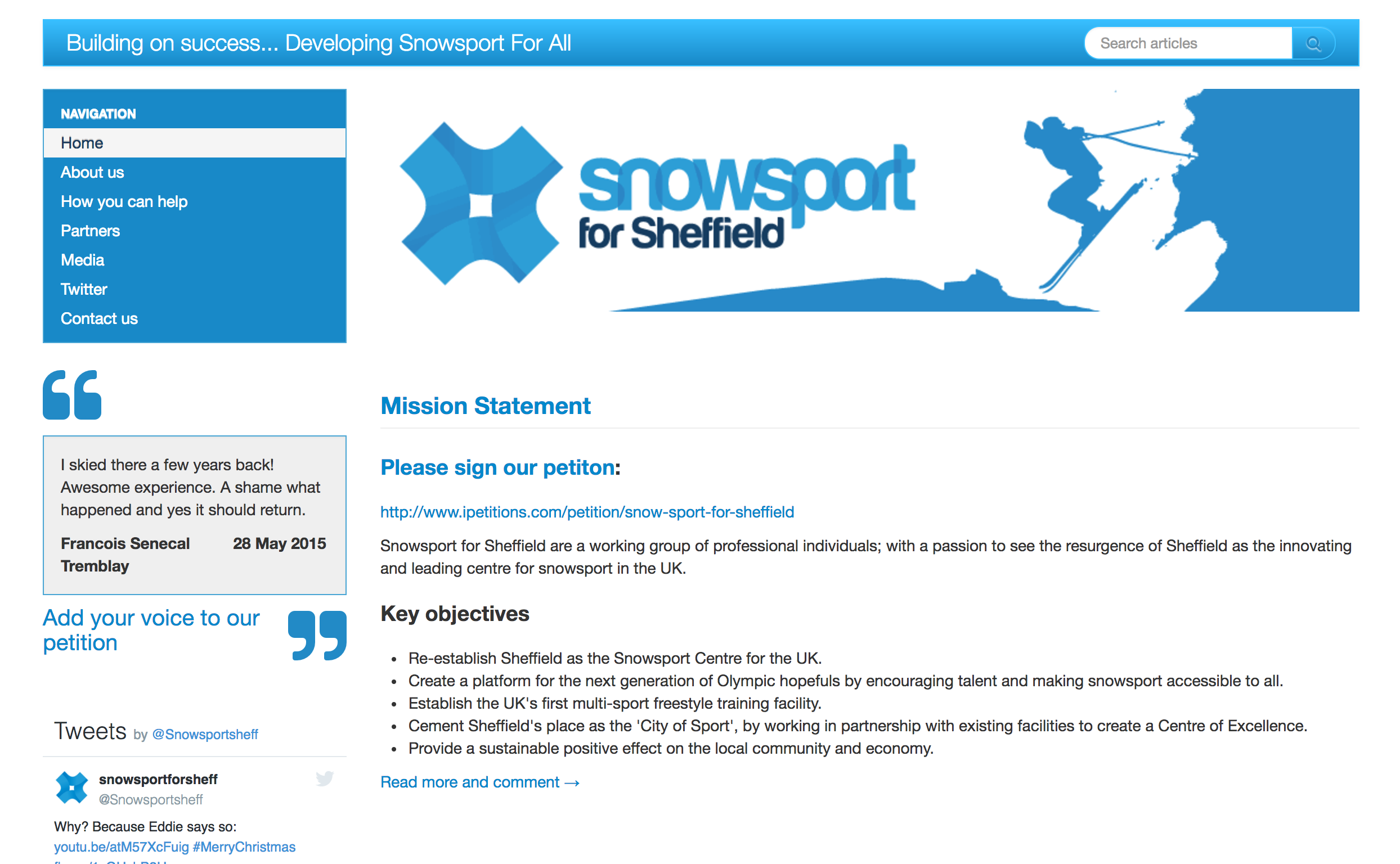 version 1 of our website